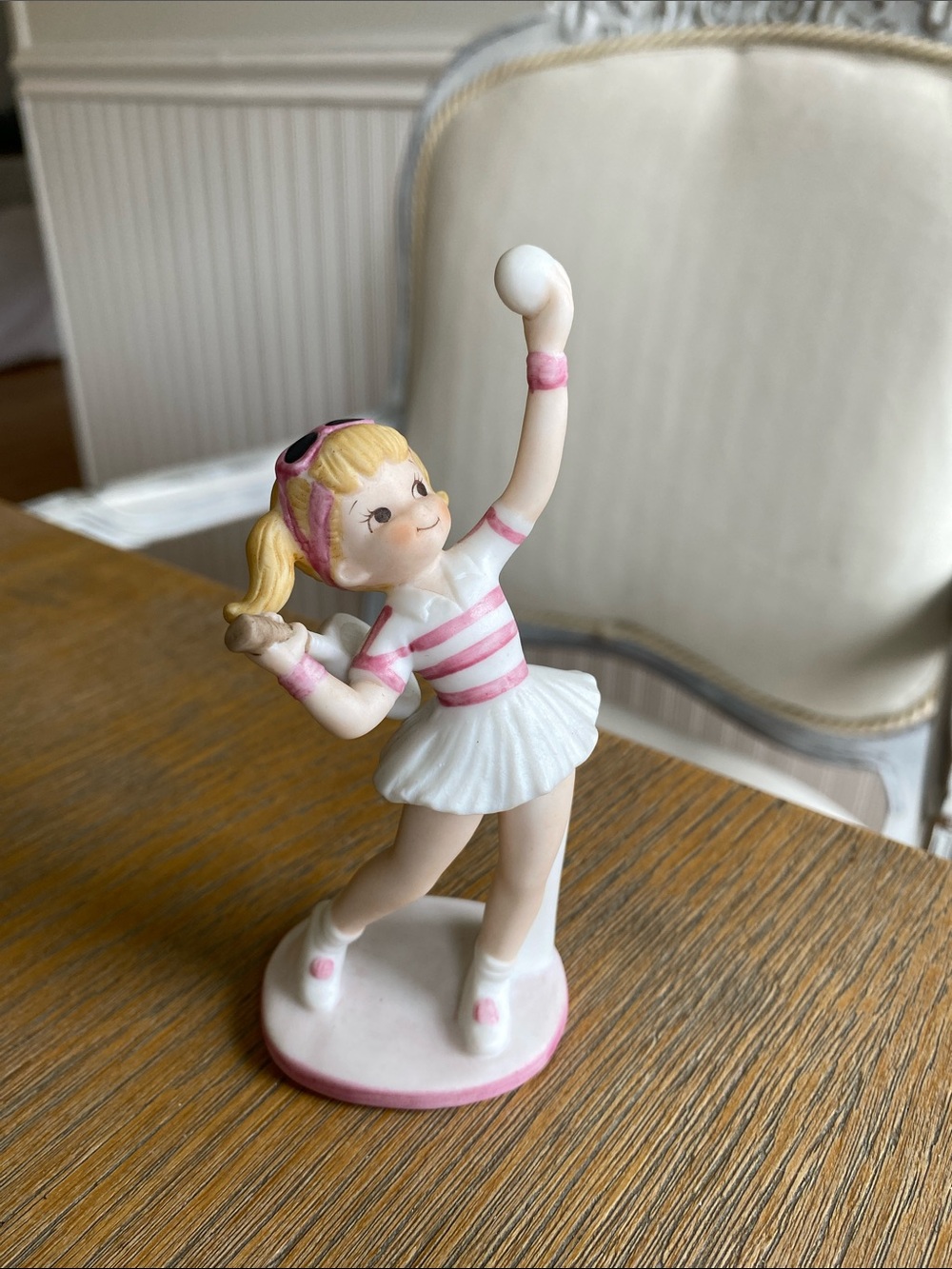 Vintage Tennis Girl Figurine 1986